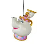 Suspension de fte (h10 cm) disney mme samovar et zip blanc
