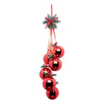 Suspension de noël déco (h22 cm) boules luxe rouge Suspension de noël déco (h22 cm) boules luxe rouge