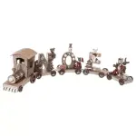 Train d�coratif en bois (44 cm) no�l 4 wagons