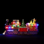 Train de nol anim et musical (h38 cm) pre nol et ses lutins multicolore