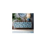 Adh�sif meuble motif de feuilles de palmier bleu