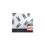Adhesif vitrine pinces  linge
