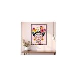 Affiche art chapeau de fleur frida