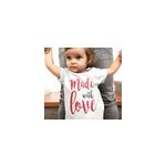 Fait avec amour b�b� t - shirt