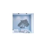 Sticker mural nature arbre sous maison
