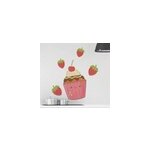 Autocollant alimentation cupcakes et fraises