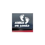 Autocollant voiture personnalis bb  bord empreintes