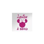Autocollant bb  bord oreilles souris fille