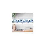 Autocollant carrelage vache bleue delfts