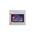Autocollant carte bancaire dragon violet