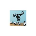 Sticker mural chambre moto cross freestyle