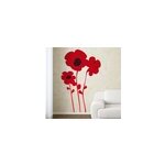 Sticker fleurs coquelicots asiatiques
