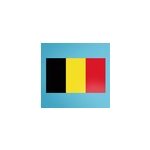 Autocollant mural drapeau belgique