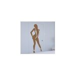 Autocollant mural femme trikini