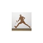 Autocollant mural silhouette joueur de tennis