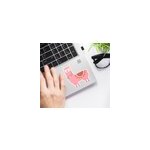 Autocollant ordinateur llama rose