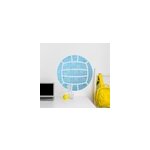 Autocollant style ballon de water - polo bleu Autocollant style ballon de water - polo bleu