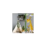 Autocollant toise tableau des animaux heureux