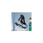 Sticker graffiti prnom avec vlo