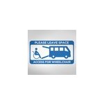 Autocollant de v�hicule d'acc�s en fauteuil roulant