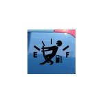 Sticker voiture se battre pour du gasoil complet