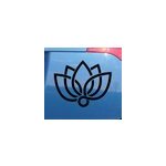 Autocollant voiture fleur de lotus