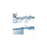 Dessous de verre avec motif effet de l'eau