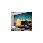 Fresque de la tour eiffel vue sur la ville