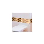 Frise murale adhsive carreaux marron