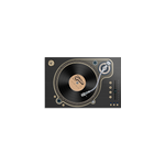 Set de table original motif disque vinyle