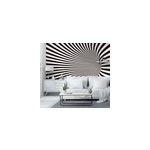 Papier peint 3d effet tunnel noir et blanc Papier peint 3d effet tunnel noir et blanc