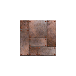Papier peint chambre ado des plaques m�talliques