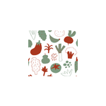 Papier peint cuisine l�gumes color�s