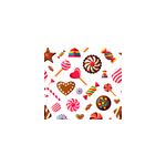 Papier peint cuisine motif friandises
