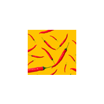 Papier peint pour cuisine motif piments Papier peint pour cuisine motif piments