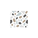 Papier peint imitation pierres terrazo gris