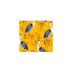 Papier peint jaune motif h�rons
