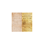 Papier peint vintage lettre pigraphie effet relief