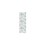 Papier peint motif fleurs bleu de delft