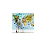 Papier peint mural carte du monde pour enfants Papier peint mural carte du monde pour enfants