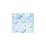 Papier peint salle de bain graphique danse de bulles