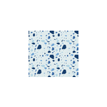 Papier peint salle de bain imitation pierre terrazzo bleu