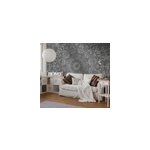 Papier peint zen mandala fleurs grises Papier peint zen mandala fleurs grises