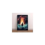 Poster ado pirate vagues et bateaux