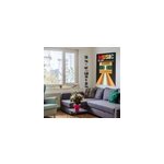 Poster mural  ; music is life ; style r�tro