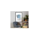 Poster poisson guppy minimaliste