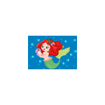 Set de table design pour enfant disney ariel natation Set de table design pour enfant disney ariel natation