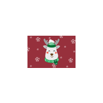Set de table enfant cerf de no�l et flocons