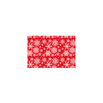 Set de table pour noel flocons de neige rouges