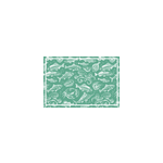 Set de table vert motif croquis de poissons Set de table vert motif croquis de poissons